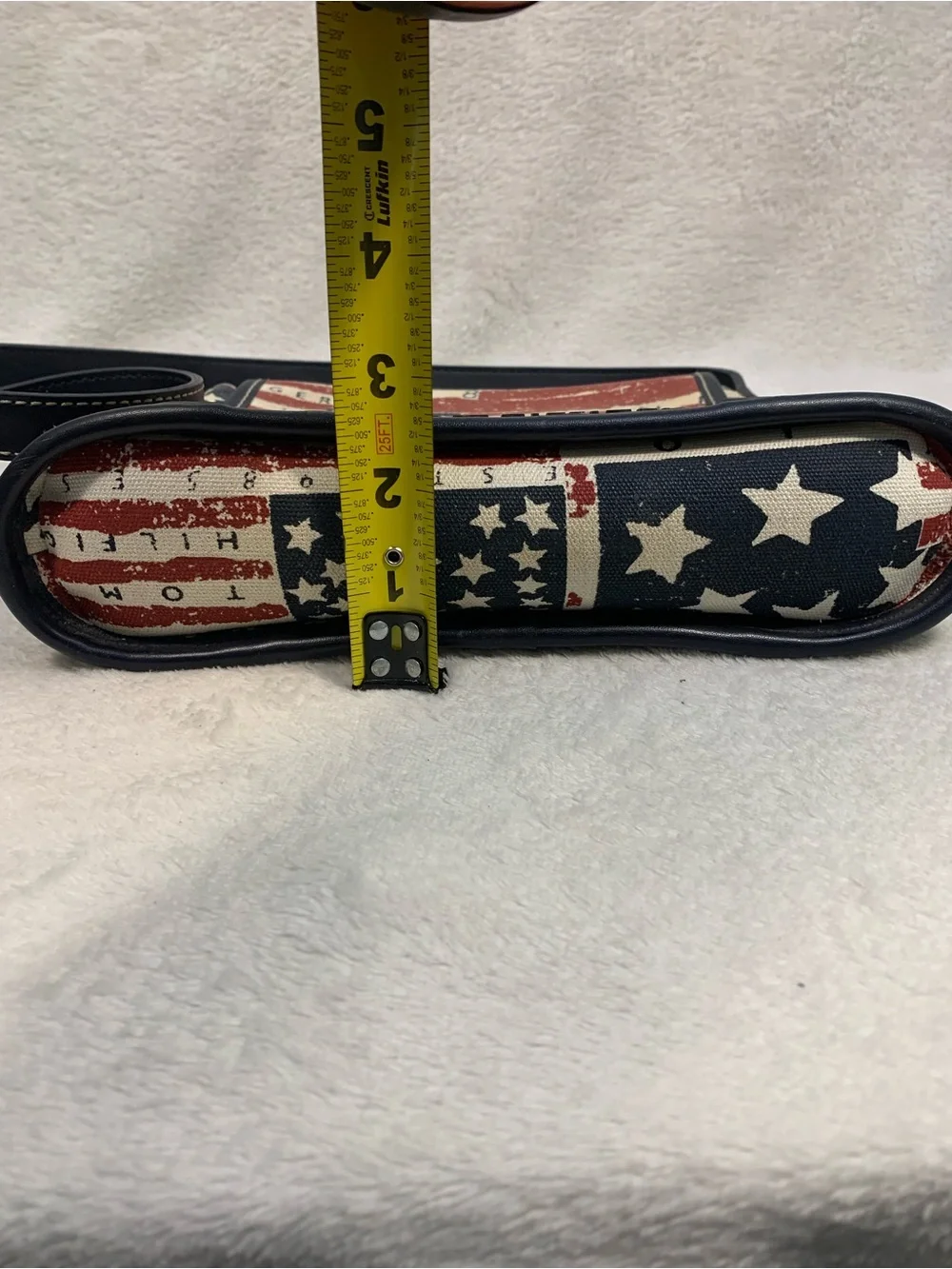 Vintage Tommy Hilfiger Patriotic Red, White and Navy Flag Crossbody Shoulder Bag